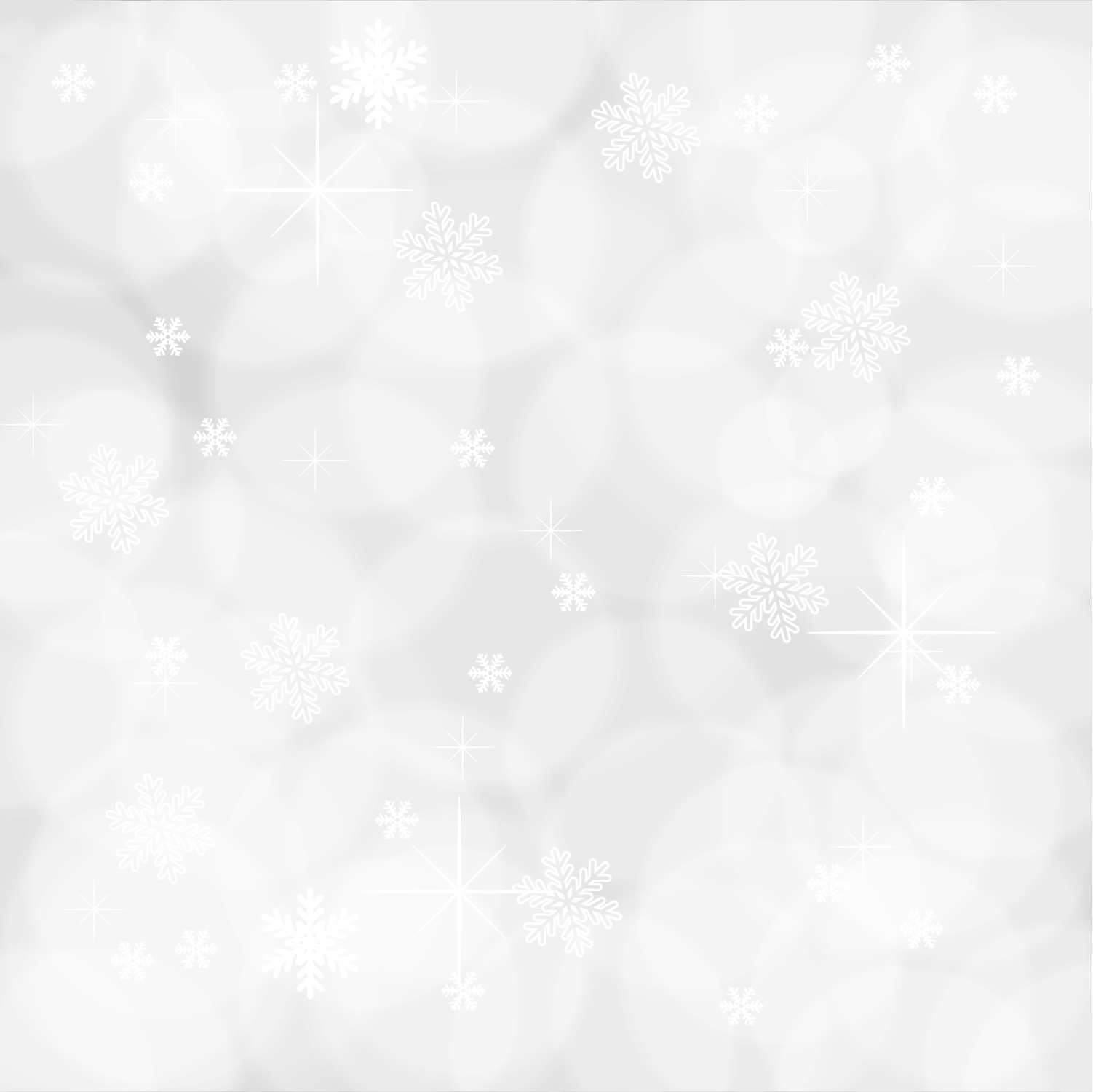 Gray and white background with snowflakes